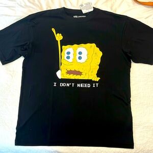 Oversized Sponge Bob Uniqlo medium T-shirt